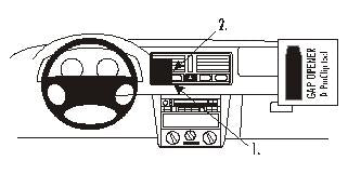 Brodit ProClip 852692 voor Volkswagen Jetta Wagon