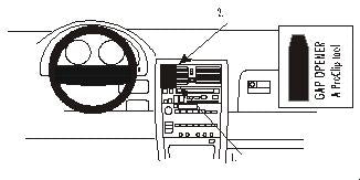 Brodit ProClip 852748 voor Lexus LS Series