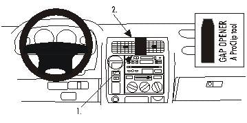 Brodit ProClip 852749 voor Toyota LandCruiser 90