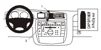 Brodit ProClip 852755 voor Cadillac Catera