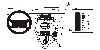 Brodit ProClip 852762 voor Citroen Xsara Picasso