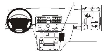 Brodit ProClip 852825 voor Volvo V40