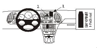 Brodit ProClip 852830 voor Saab 9-3