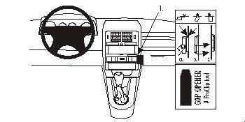 Brodit ProClip 852838 voor Audi S2