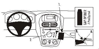 Brodit ProClip 852856 voor Opel Tigra TT