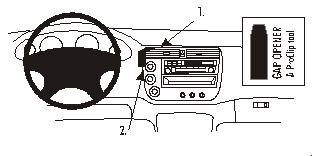 Brodit ProClip 852903 voor Acura EL