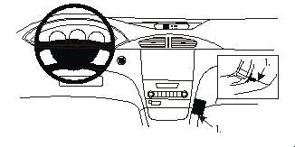 Brodit ProClip 852911 voor Renault Laguna