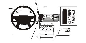 Brodit ProClip 853025 voor Toyota Corolla