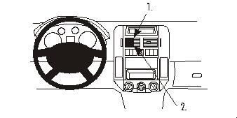 Brodit ProClip 853028 voor Volkswagen Polo