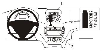 Brodit ProClip 853044 voor Citroen Pluriel