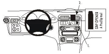 Brodit ProClip 853090 voor Mercedes Benz C-Class (180-320)