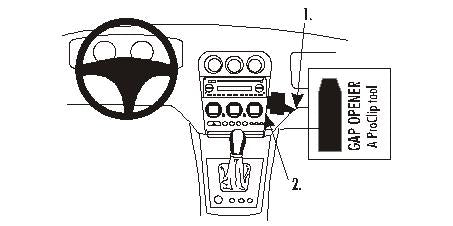 Brodit ProClip 853123 voor Alfa Romeo 156