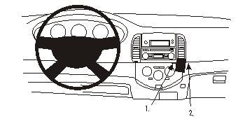 Brodit ProClip 853202 voor Nissan Micra