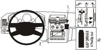 Brodit ProClip 853266 voor Volkswagen Touran