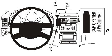 Brodit ProClip 853267 voor Volkswagen Touran