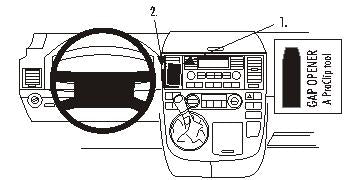 Brodit ProClip 853289 voor Volkswagen Multivan