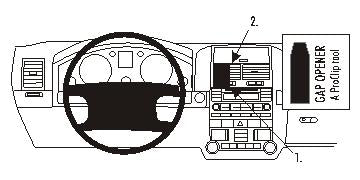 Brodit ProClip 853298 voor Volkswagen Touareg