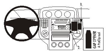 Brodit ProClip 853368 voor Nissan X-Trail