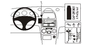 Brodit ProClip 853380 voor Toyota Celica