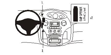 Brodit ProClip 853381 voor Toyota Yaris