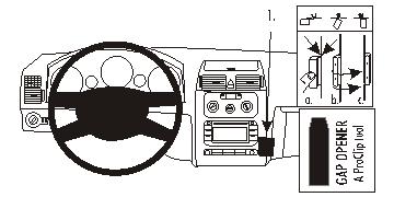 Brodit ProClip 853417 voor Volkswagen Touran