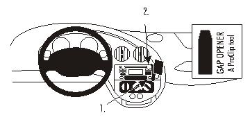 Brodit ProClip 853421 voor Ford Ka