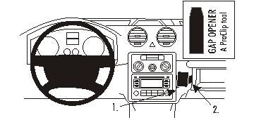 Brodit ProClip 853436 voor Volkswagen Caddy