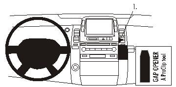 Brodit ProClip 853438 voor Toyota Prius