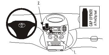 Brodit ProClip 853487 voor Toyota Yaris Verso