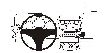 Brodit ProClip 853528 voor Mitsubishi Colt