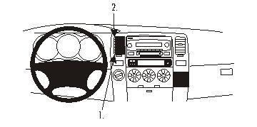 Brodit ProClip 853562 voor Toyota 4Runner