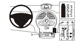 Brodit ProClip 853575 voor Renault Modus