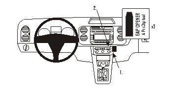 Brodit ProClip 853610 voor Volkswagen Tiguan