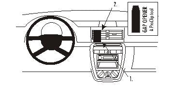 Brodit ProClip 853620 voor Volkswagen Fox