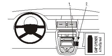 Brodit ProClip 853621 voor Volkswagen Fox
