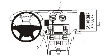 Brodit ProClip 853622 voor Mercedes Benz M-Class/ML