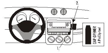 Brodit ProClip 853651 voor Smart ForFour