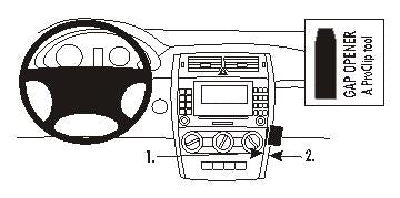 Brodit ProClip 853661 voor Mercedes Benz B-Class