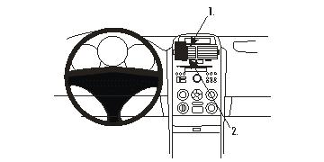 Brodit ProClip 853676 voor Suzuki Grand Vitara