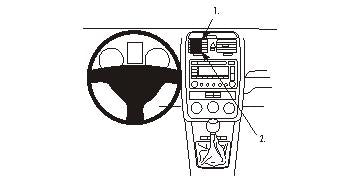 Brodit ProClip 853689 voor Volkswagen Rabbit