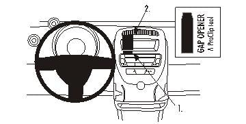 Brodit ProClip 853716 voor Citroen C1