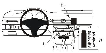 Brodit ProClip 853740 voor BMW 3-series E90, E91, E92, E93
