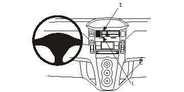 Brodit ProClip 853741 voor Toyota Yaris