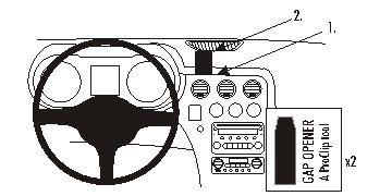 Brodit ProClip 853743 voor Alfa Romeo Spider/GTV