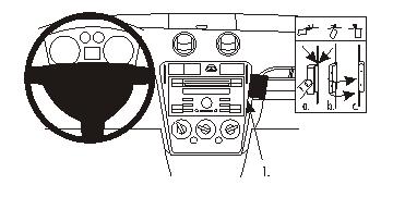 Brodit ProClip 853798 voor Ford Fusion