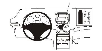 Brodit ProClip 853815 voor Peugeot 207
