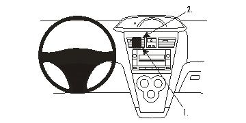 Brodit ProClip 853835 voor Toyota Yaris 4-doors
