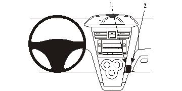 Brodit ProClip 853836 voor Toyota Yaris 4-doors