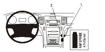 Brodit ProClip 853858 voor Cadillac EXT
