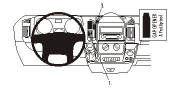 Brodit ProClip 853876 voor Citroen Jumper
